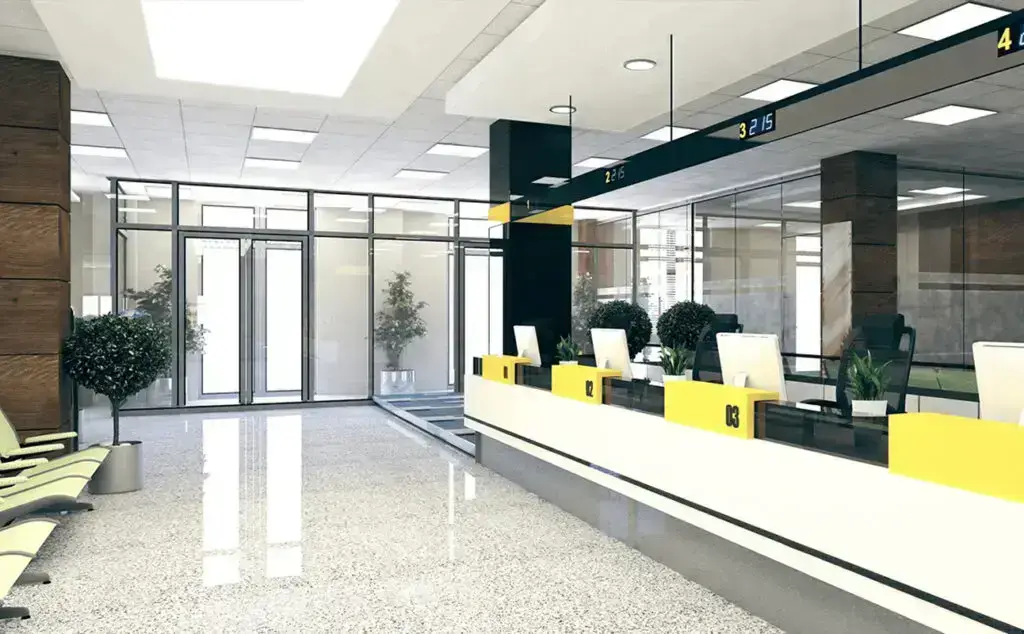Bank  financial office cleaning services