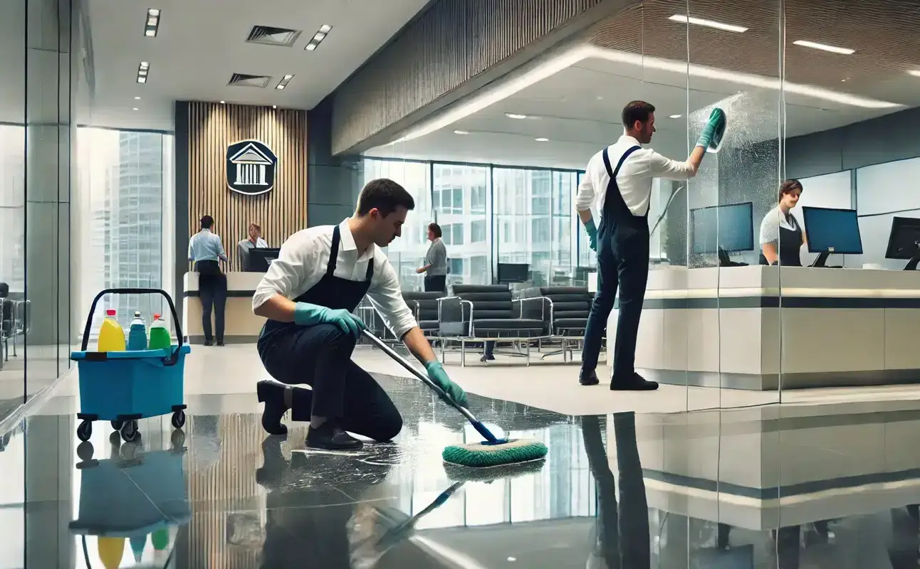 Office cleaning services for commercial facilities