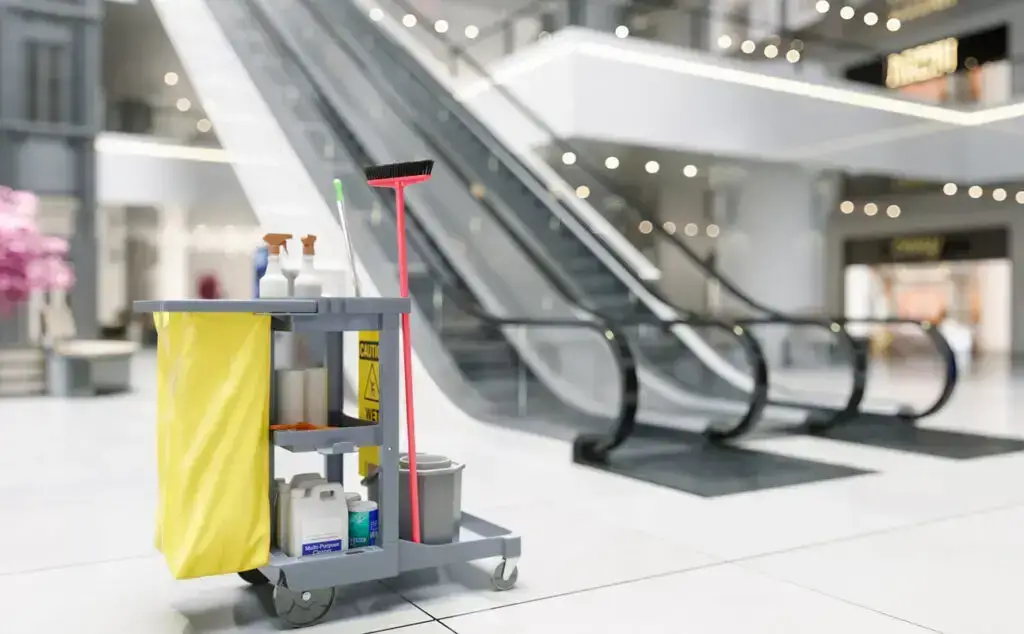 Retail  shopping center cleaning services