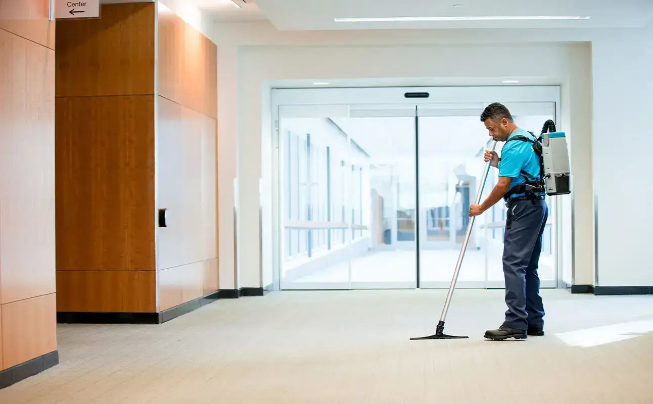 commercial cleaning South Jersey team cleaning office facility