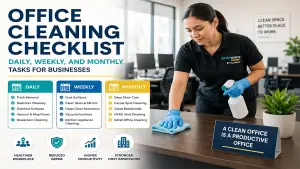 Office Cleaning Checklist for Businesses