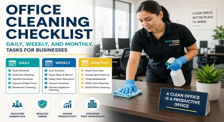 Office cleaning checklist for businesses