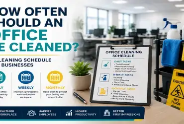 Office cleaning schedule for businesses