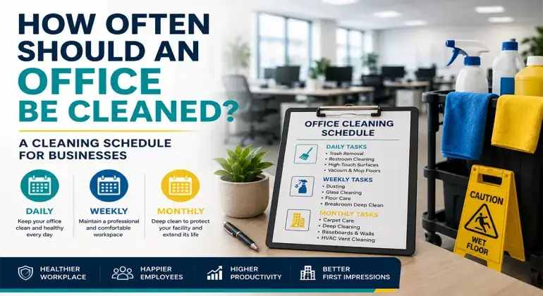 Office cleaning schedule for businesses